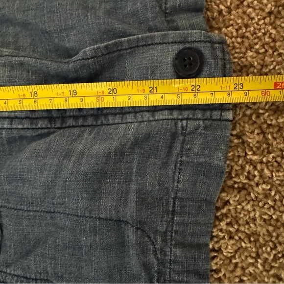 Tommy Hilfiger Women’s Blue Button Up 4 Pocket Utility Shirt Size XL - Picture 5 of 5